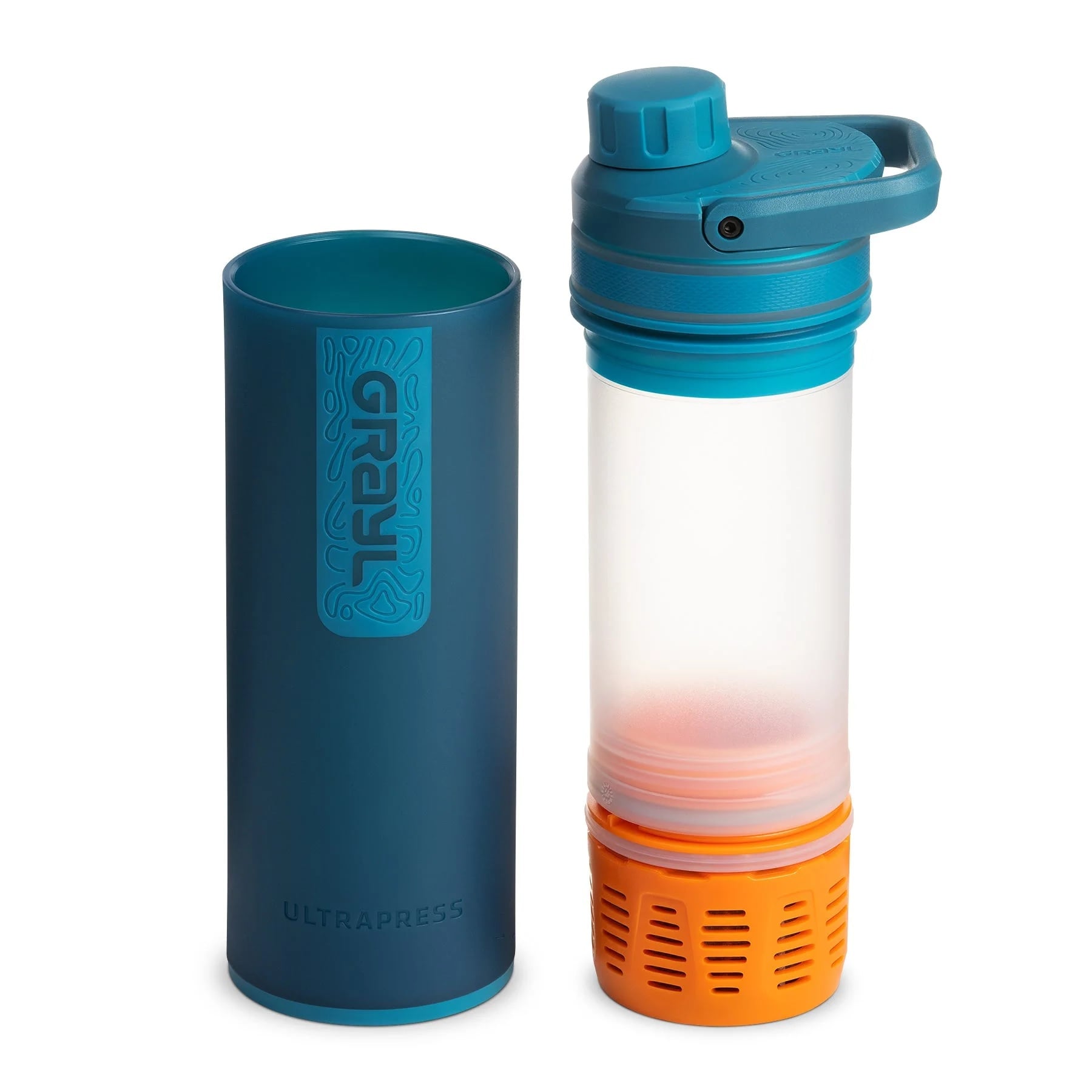 Grayl UltraPress Filter Bottle 500 ml - Forest Blue