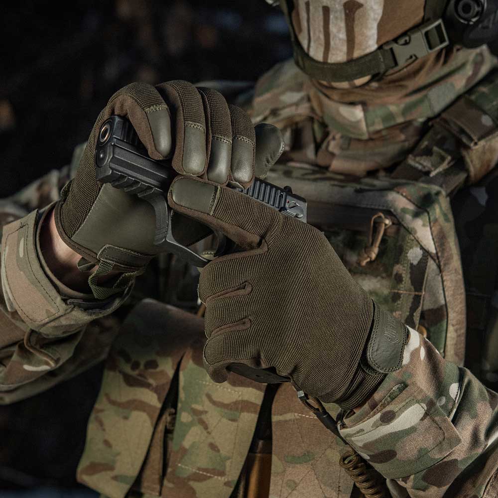 M-Tac Police Tactical Gloves - Olive