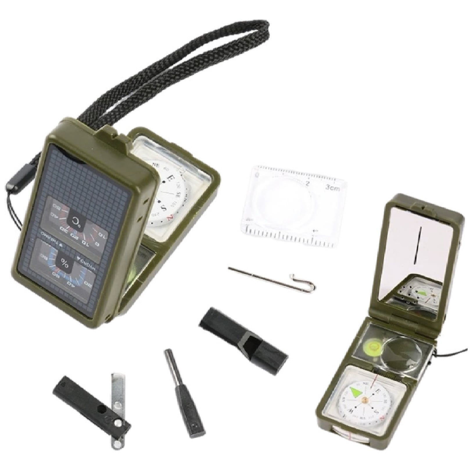 JB Tacticals JB-01 Multifunctional compass - Green