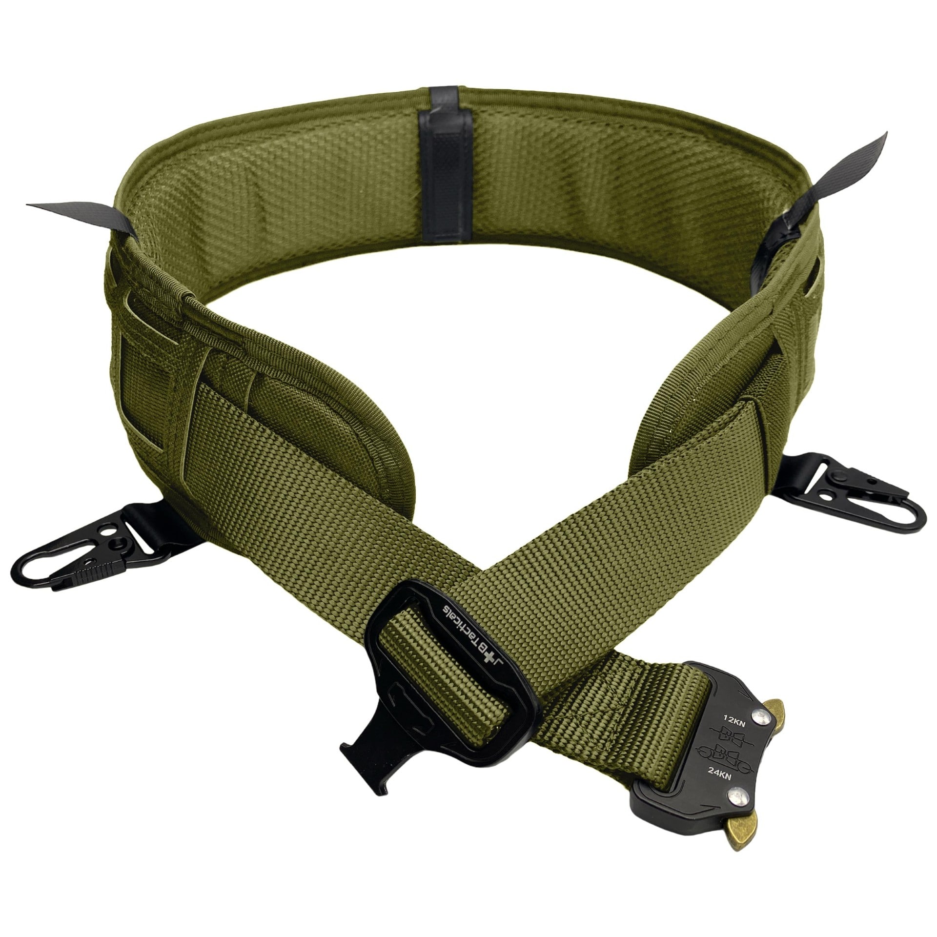 JB Tacticals MOLLE Laser Cut Shooting Belt - Green