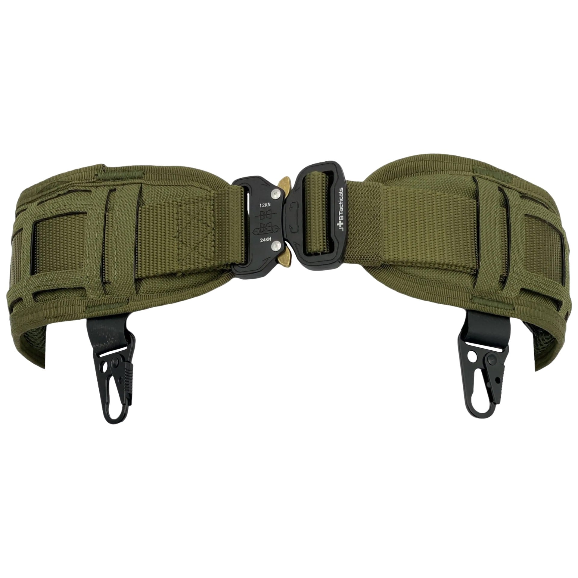 JB Tacticals MOLLE Laser Cut Shooting Belt - Green