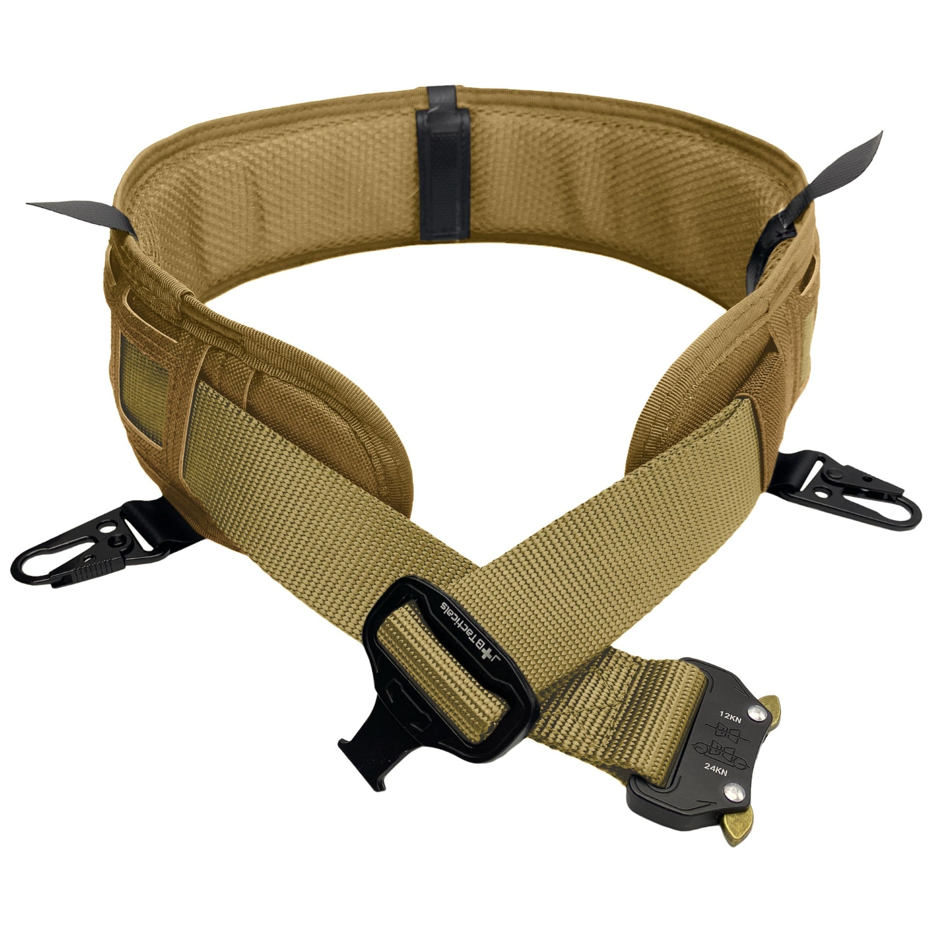 JB Tacticals MOLLE Laser Cut Shooting Belt - Coyote