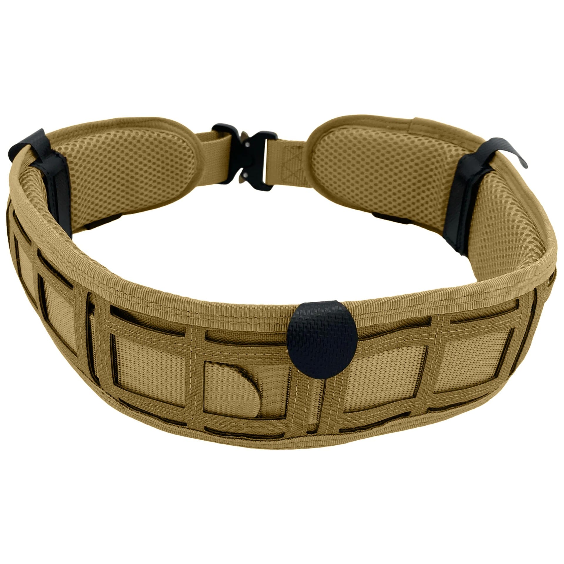 JB Tacticals MOLLE Laser Cut Shooting Belt - Coyote