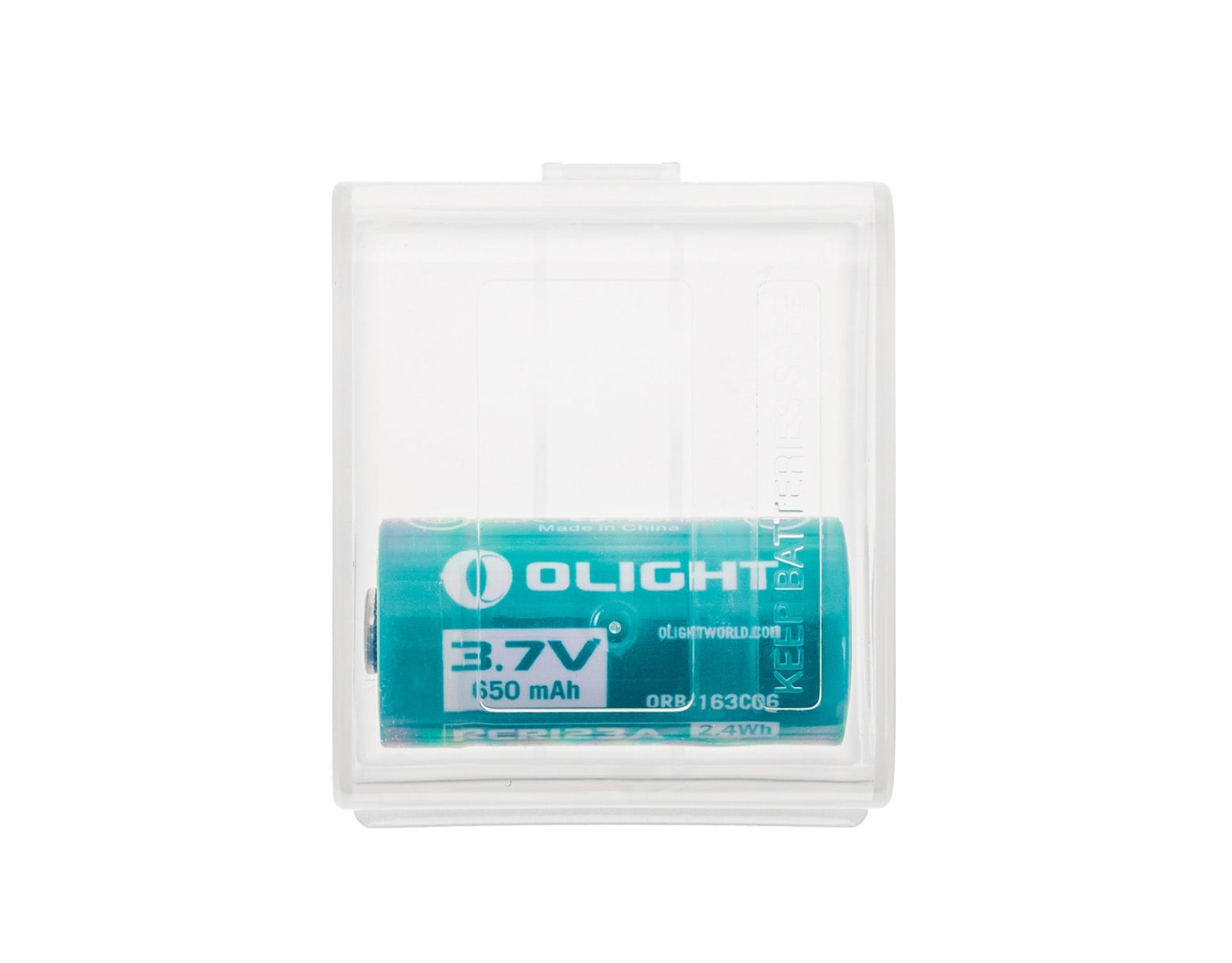 Battery 3.7V OLIGHT RCR123A for the H1R flashlight - 650 mAh 