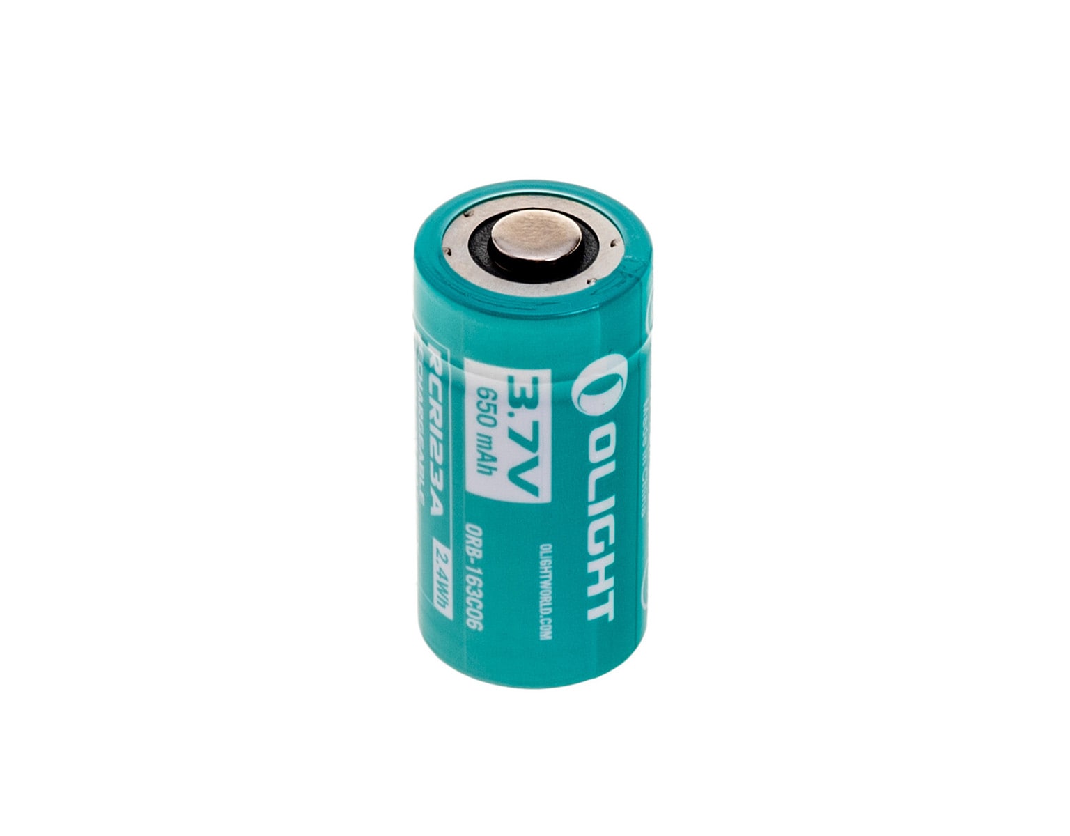 Battery 3.7V OLIGHT RCR123A for the H1R flashlight - 650 mAh 