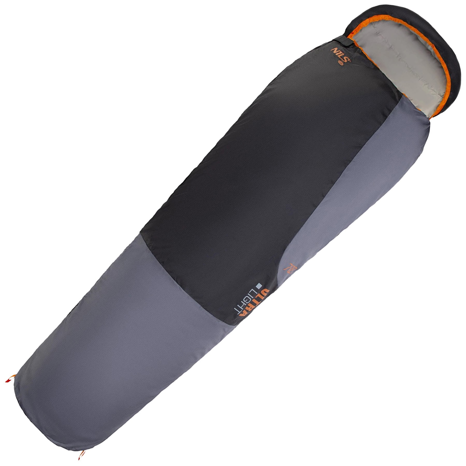 Nils Camp Ultra Light Sleeping Bag - Gray-Orange