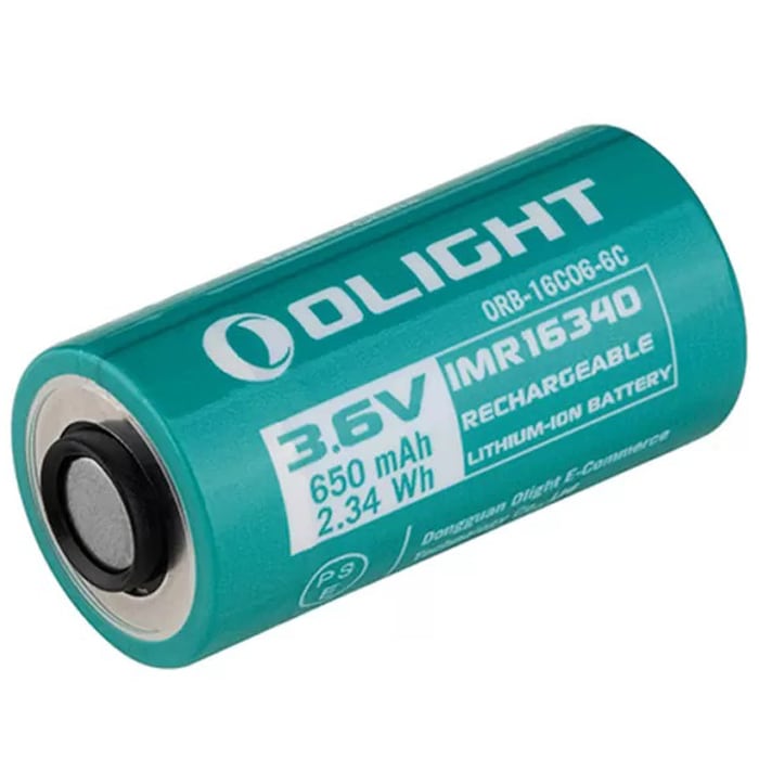 Olight 3.6V Rechargeable battery for S1R Baton II/Baton 3/Perun Mini flashlights - 650 mAh