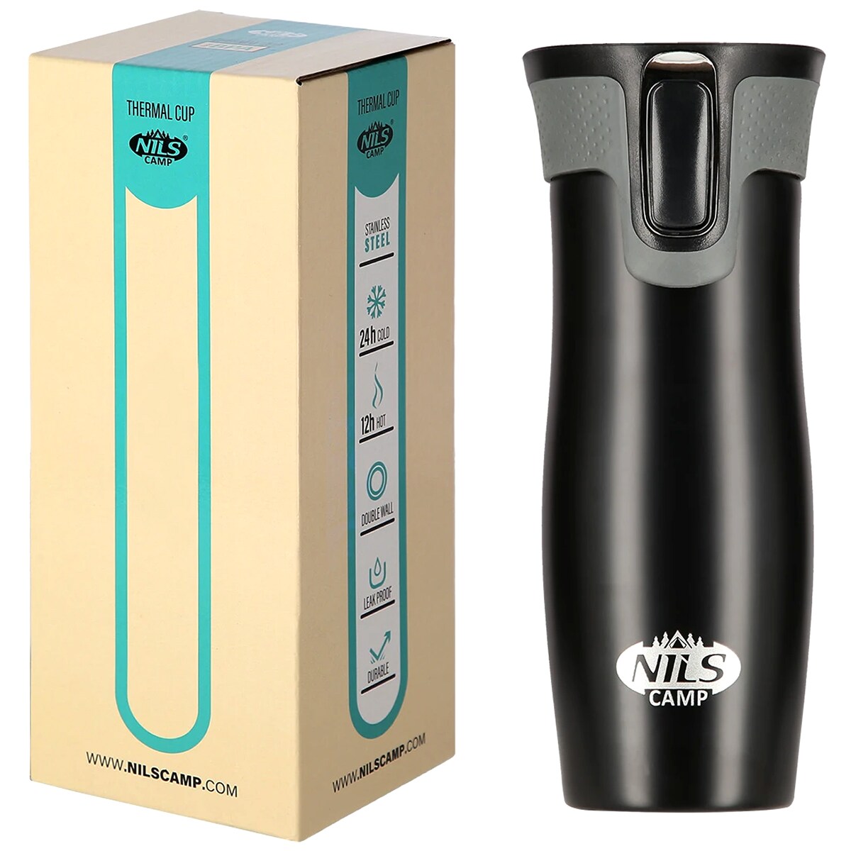 Nils Camp NCC03 Thermal Mug - Black