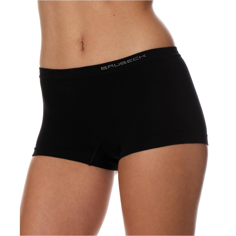 Brubeck Comfort Cotton Women's Thermoactive Boxer Shorts - Black