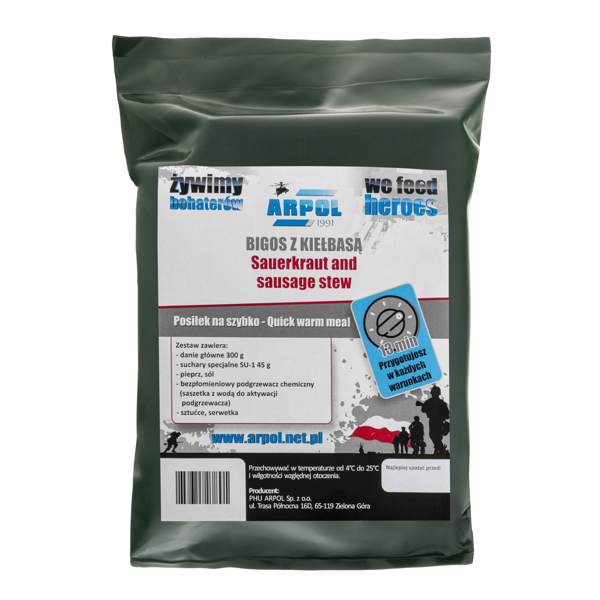 Arpol Quick Meal no. 6 Food Ration - Bigos with sausage