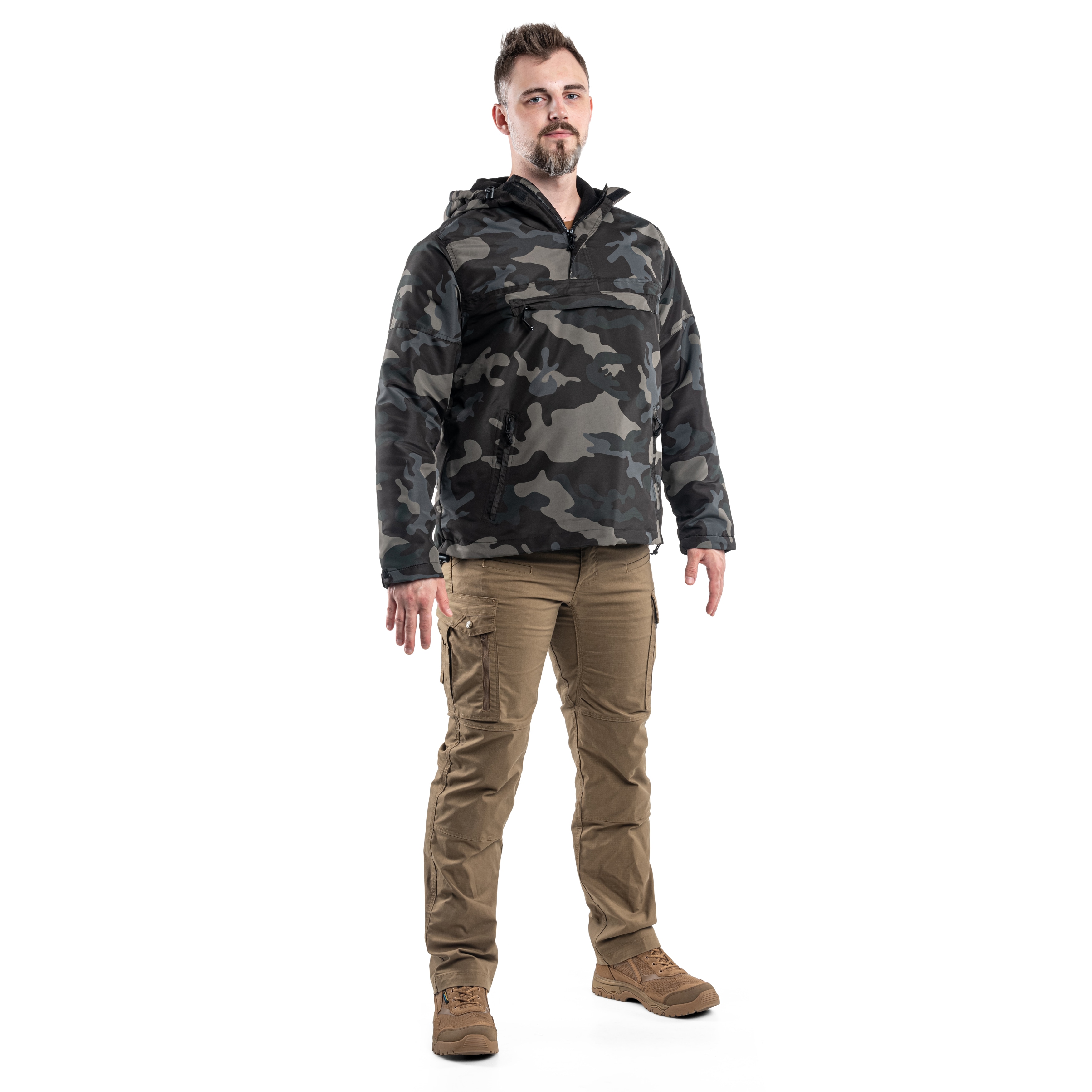 Brandit Windbreaker Jacket - Dark Camo
