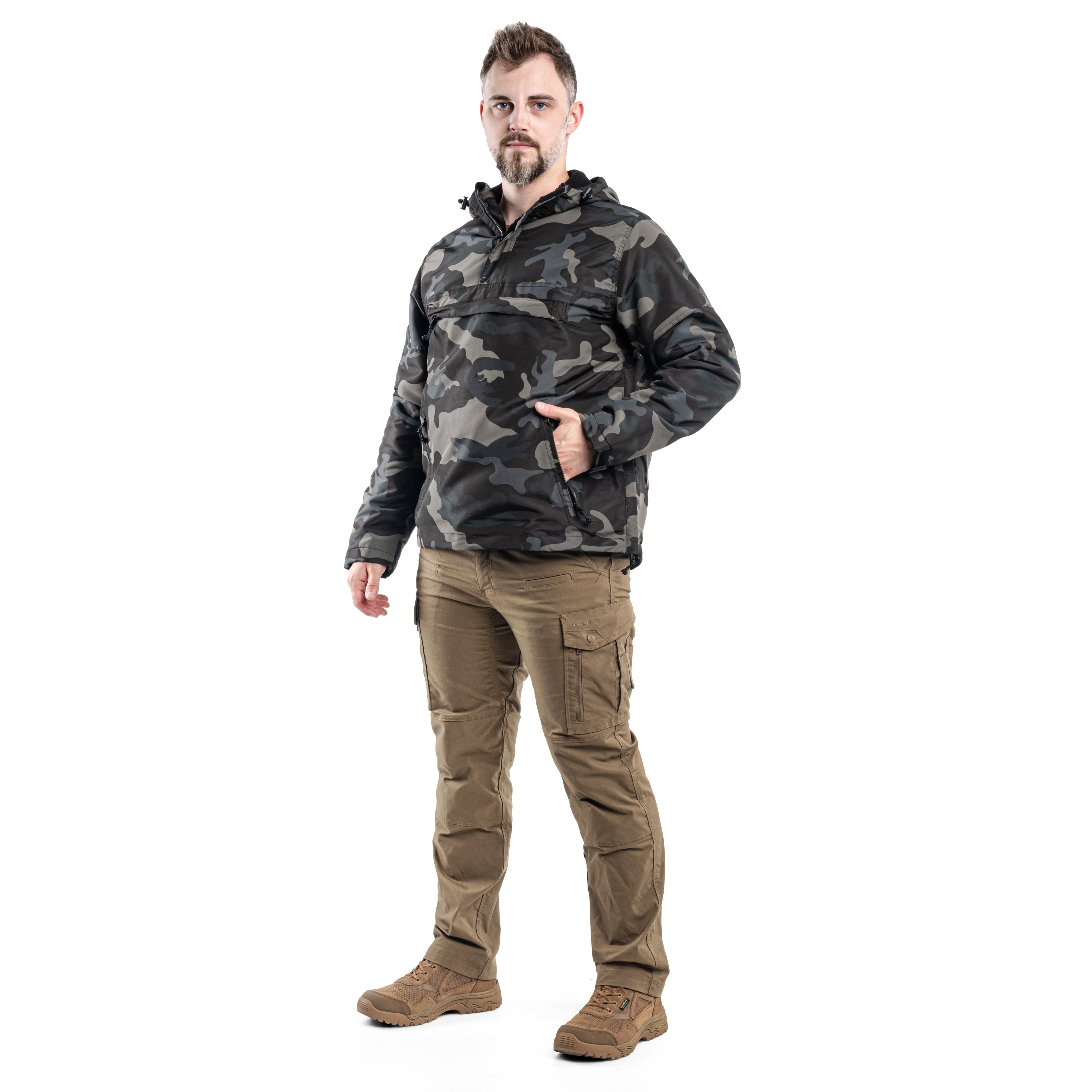 Brandit Windbreaker Jacket - Dark Camo
