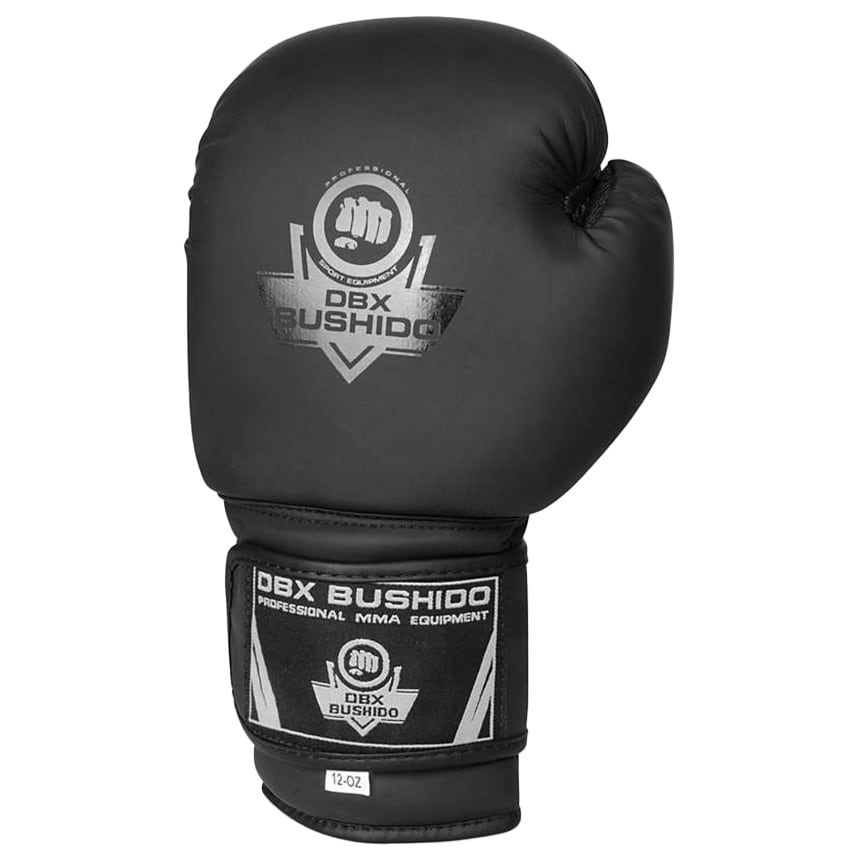 DBX Bushido Black Master B-2V12 Boxing Gloves - Black/Gray