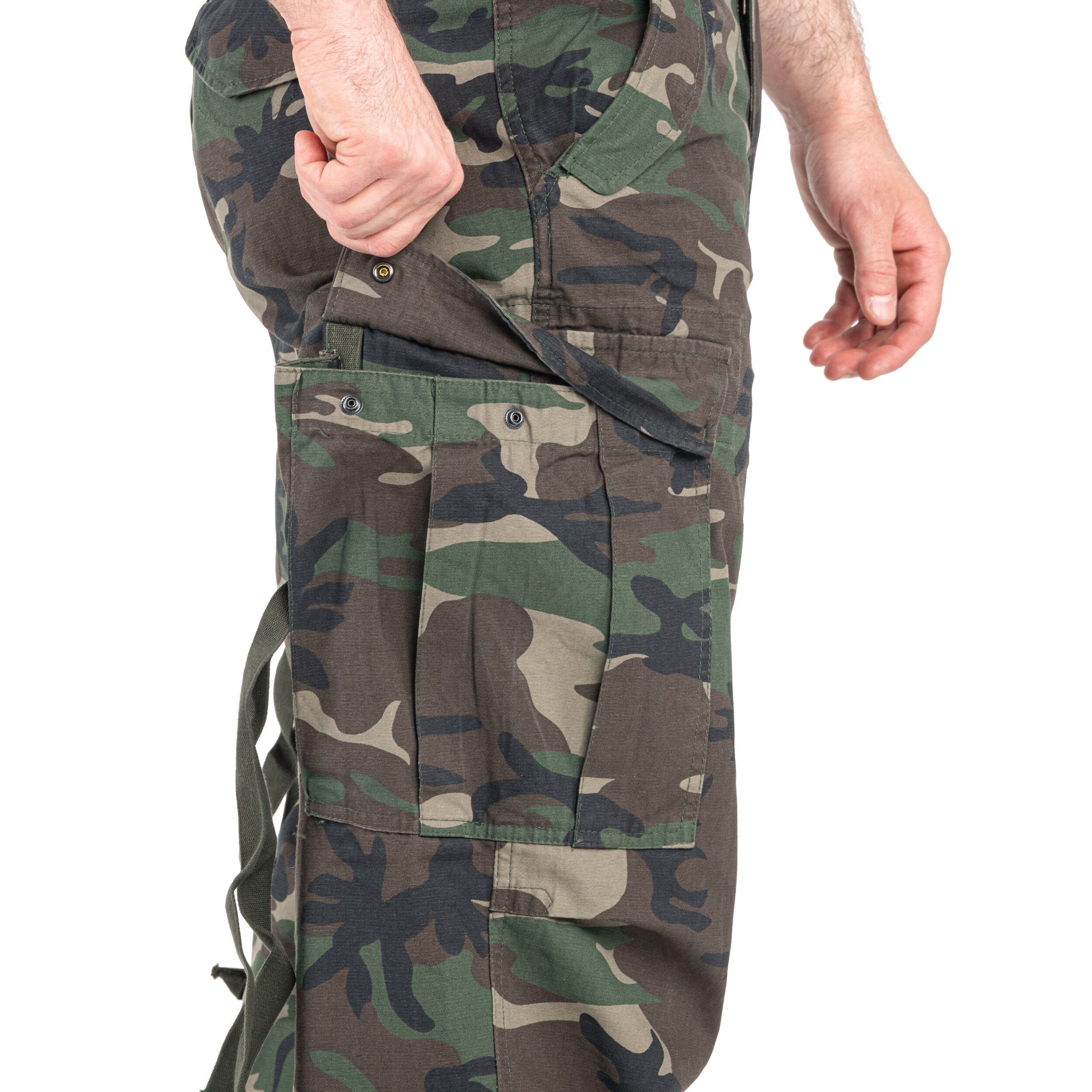 Brandit M65 Vintage Combat Pants - Woodland