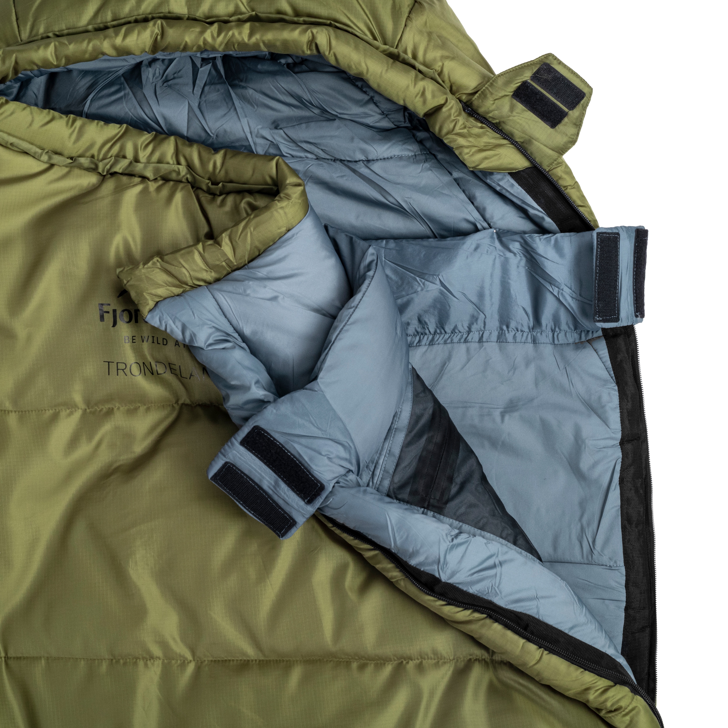 Fjord Nansen Trondeland XL Sleeping Bag 2200 g Olive Drab - left