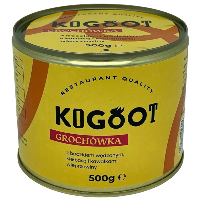 Kogoot Canned Food - Pea soup with smoked bacon, sausage and pork chunks 500 g