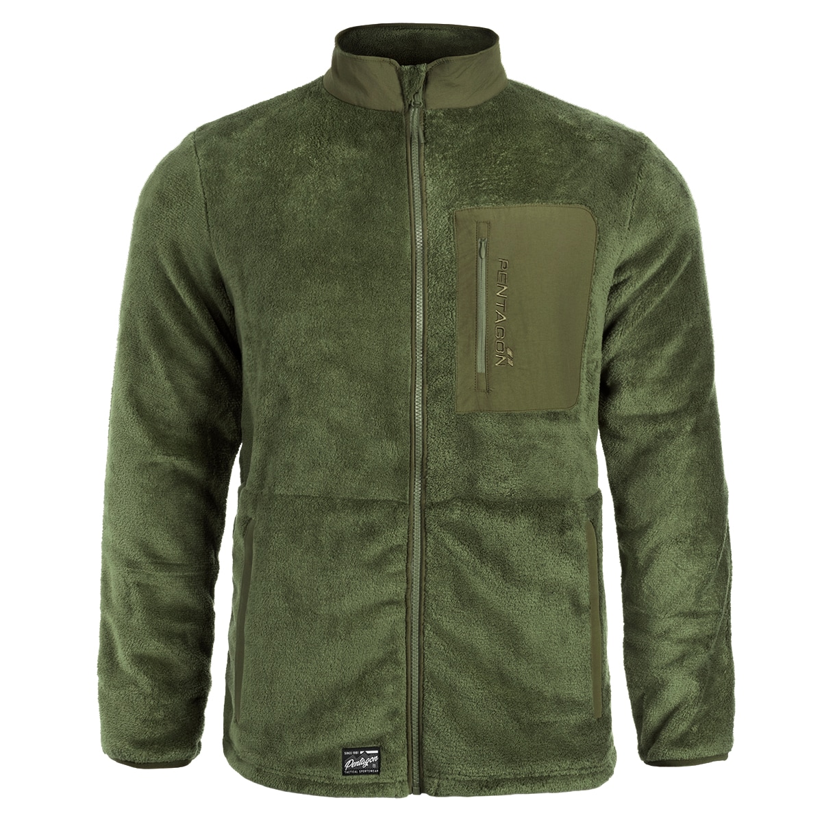 Pentagon Grizzly Full Zip  Sweater Camo Green