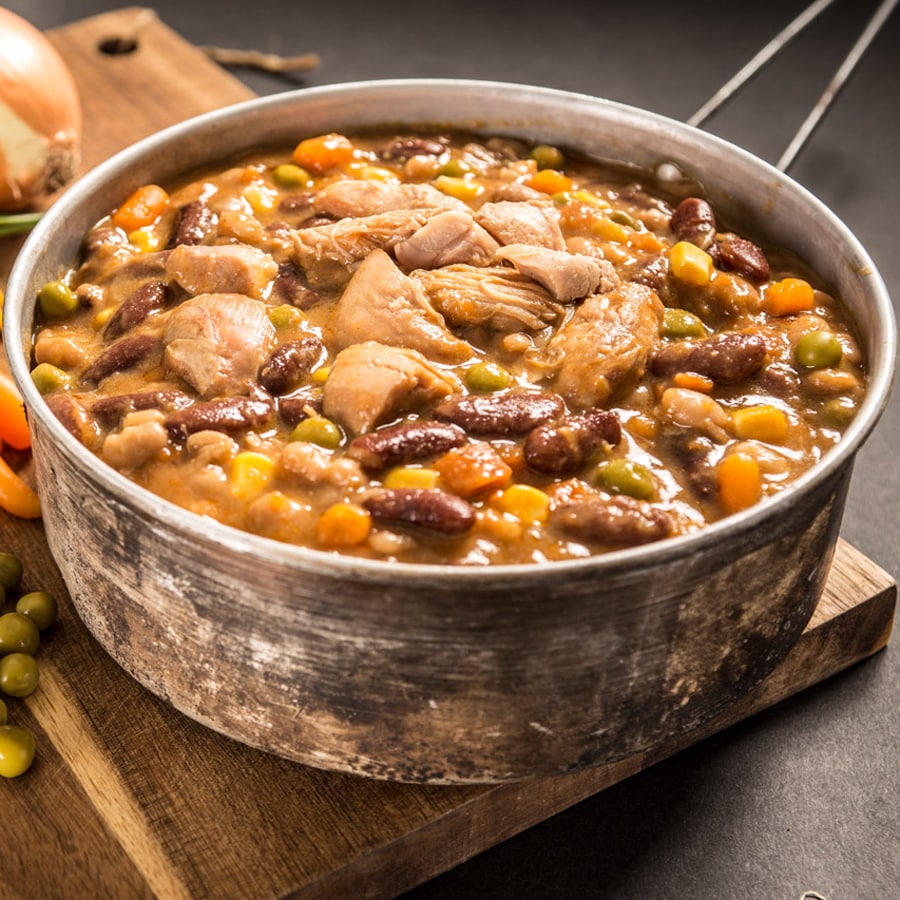 Adventure Menu Ready-made dish Chicken with beans and vegetables 400 g