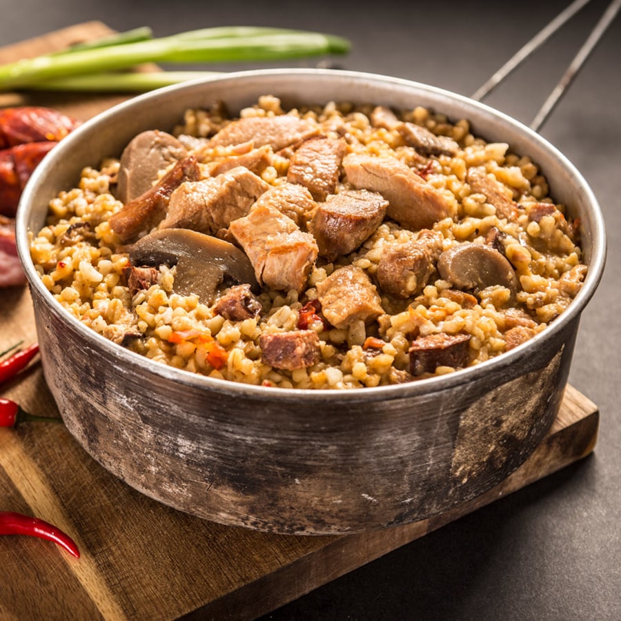 Adventure Menu Ready-made dish Spicy meat mix with bulgur 400 g