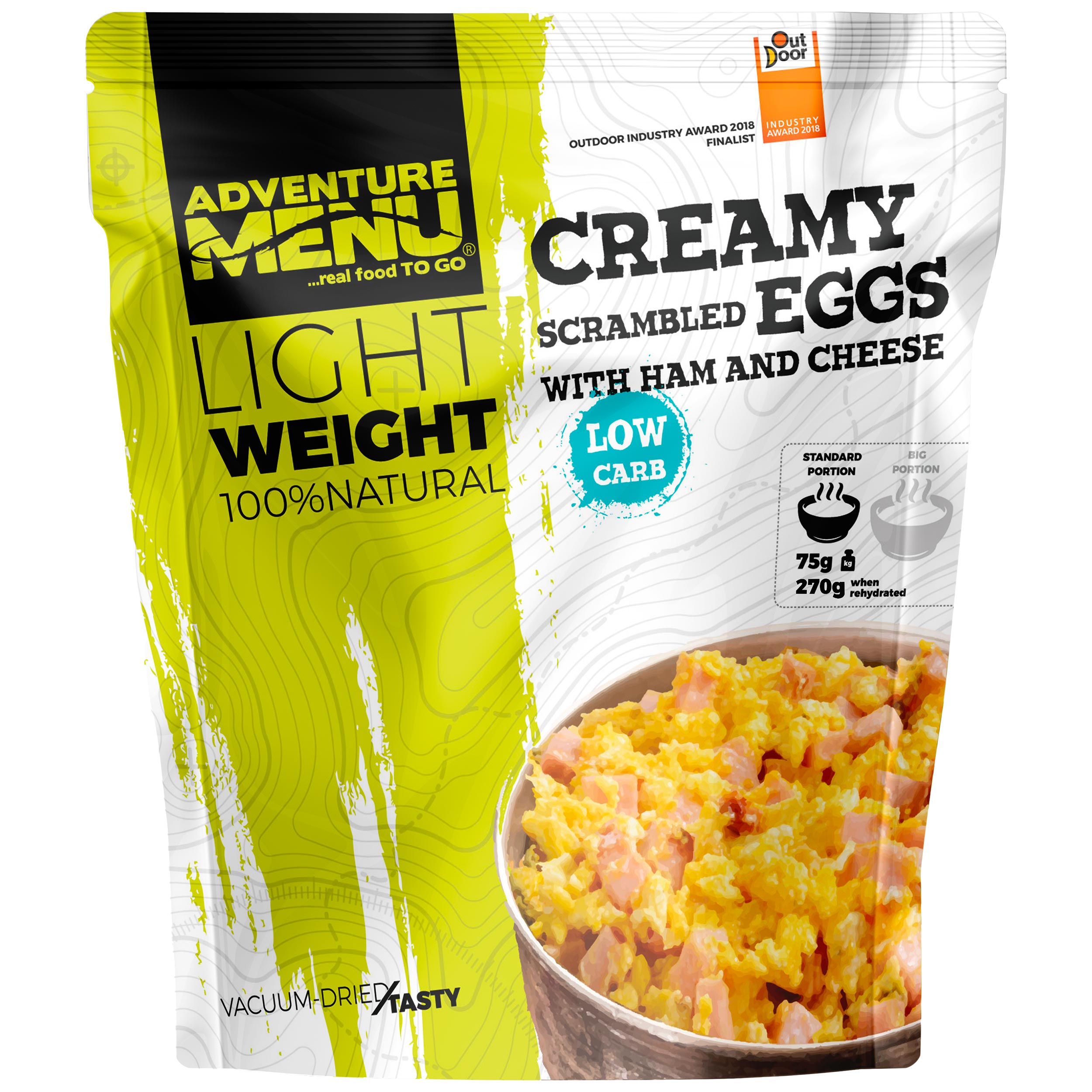 Adventure Menu Freeze-dried food scrambled eggs with ham and cheese - 270 g