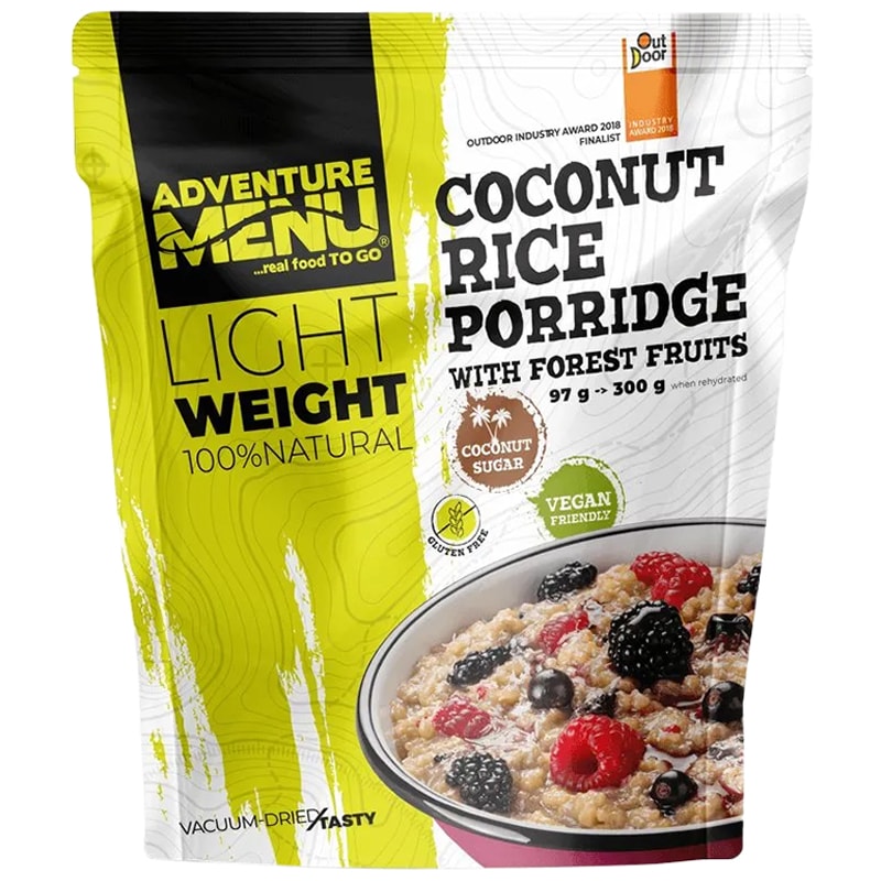 Adventure Menu Freeze-dried food coconut rice porridge with forest fruits - 300 g