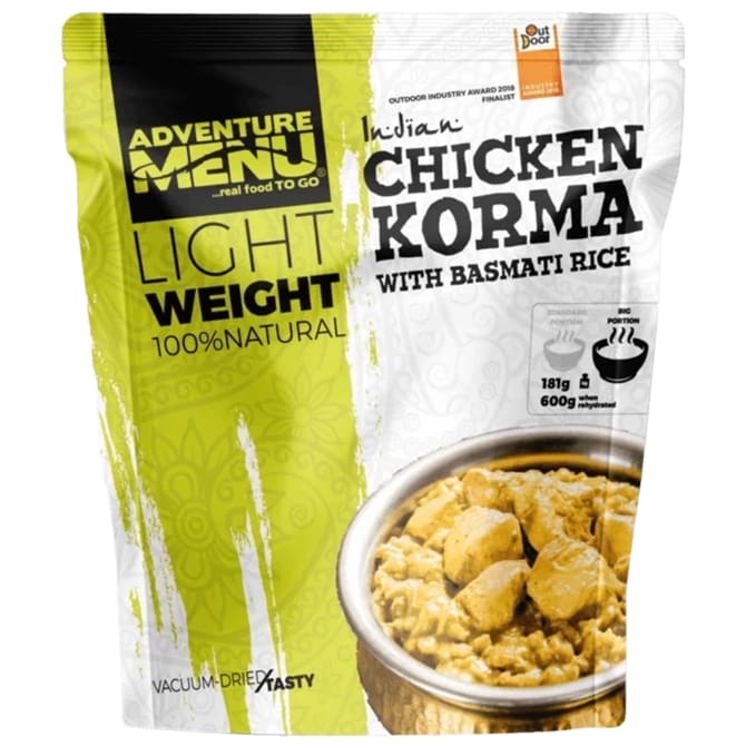 Adventure Menu Freeze-dried food chicken Korma with basmati rice 600 g