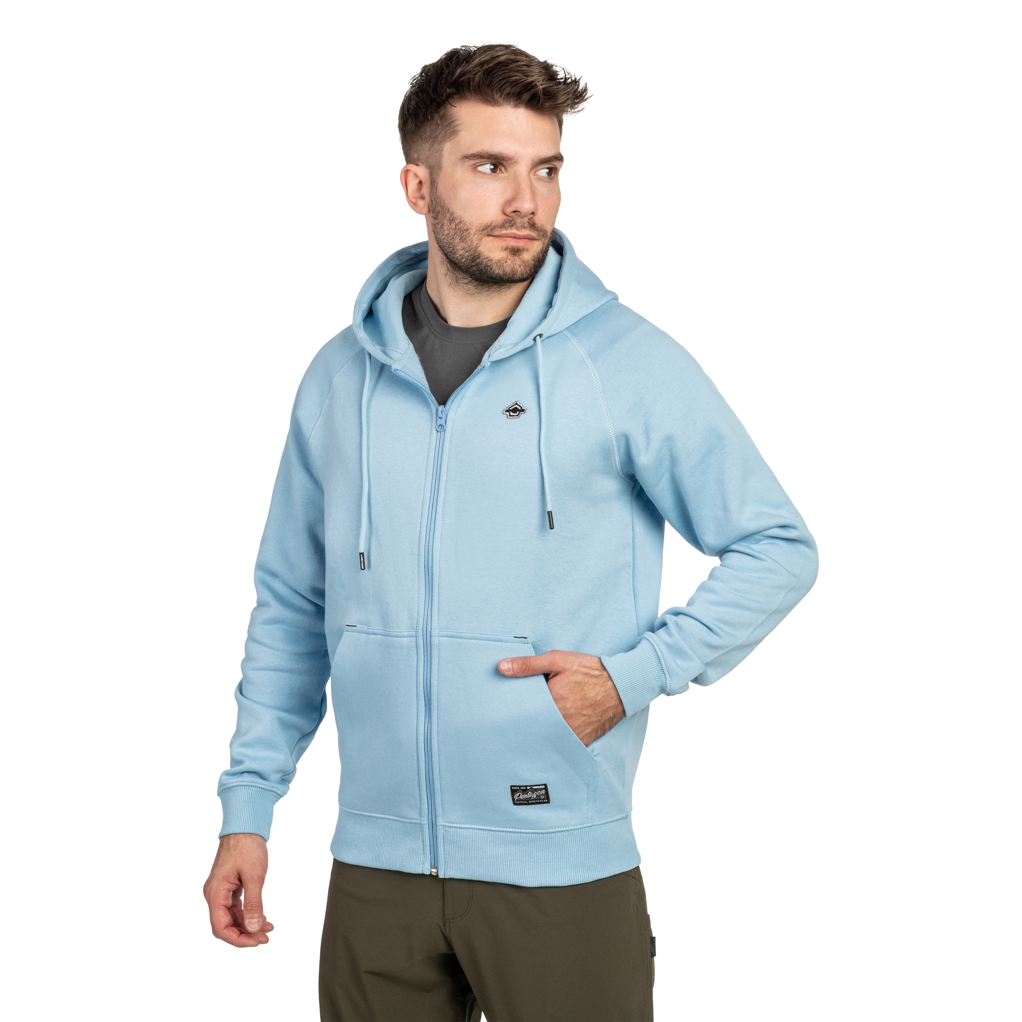 Pentagon Phaeton Zip Hoodie - Lagoon Blue