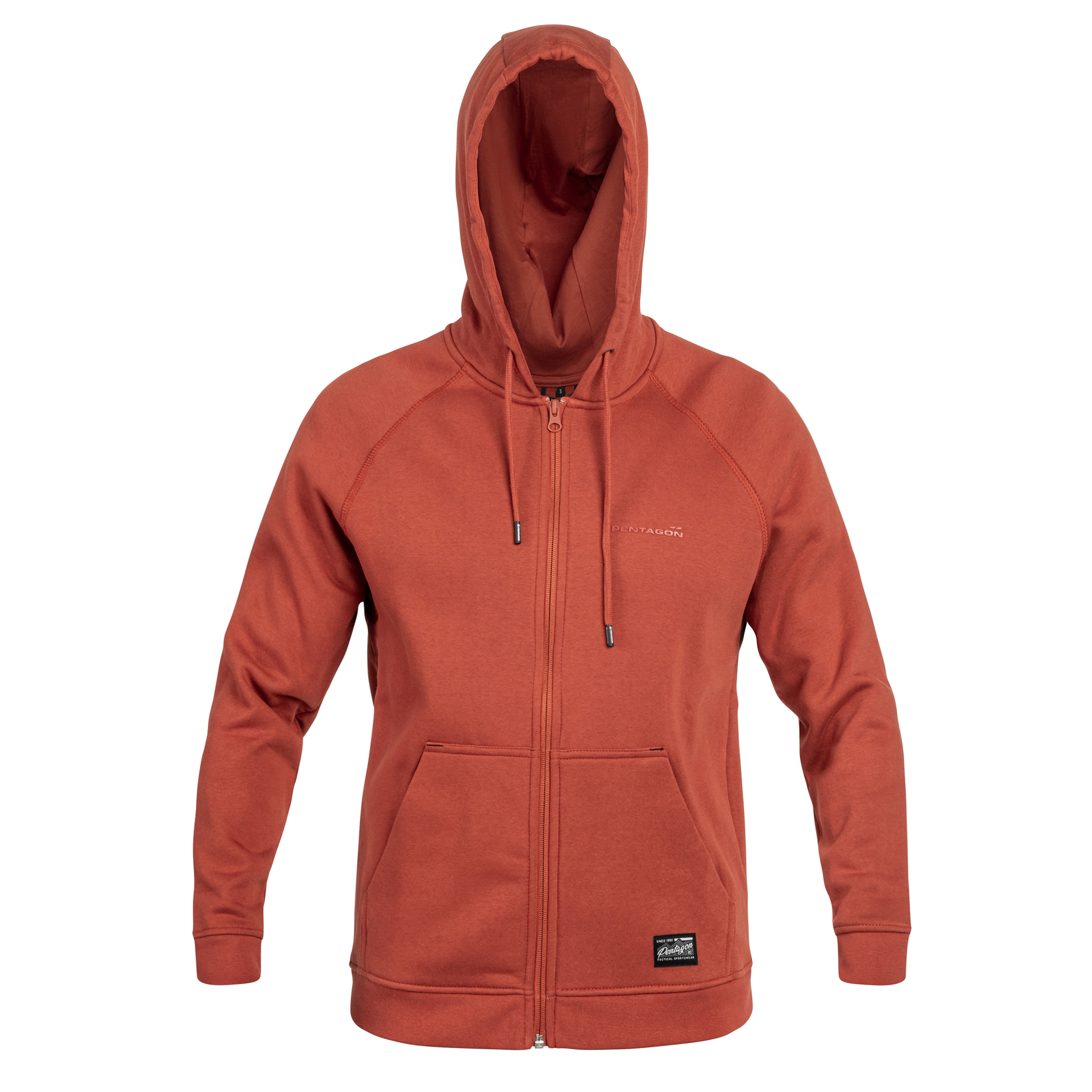 Pentagon Phaeton Zip Hoodie - Maroon Red