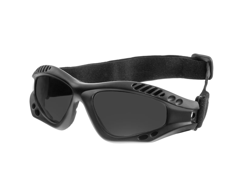 Tactical goggles Mil-Tec Commando Goggles Air Pro Smoke Black - Buy ...
