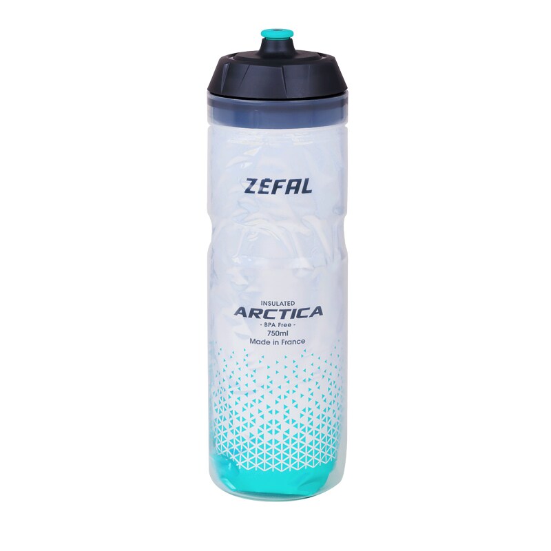 Water bottle Zefal Arctica 0,75l - Silver / Caribbean Blue