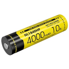 Nitecore NL1840HP 3.6 V Rechargeable Battery - 4000 mAh