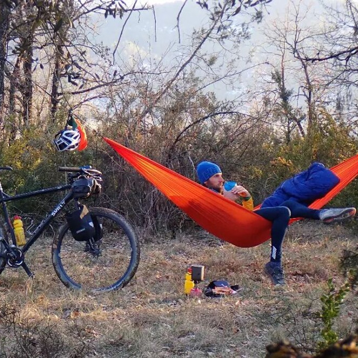 Ticket To The Moon Lightest (recycle) Hammock - Orange