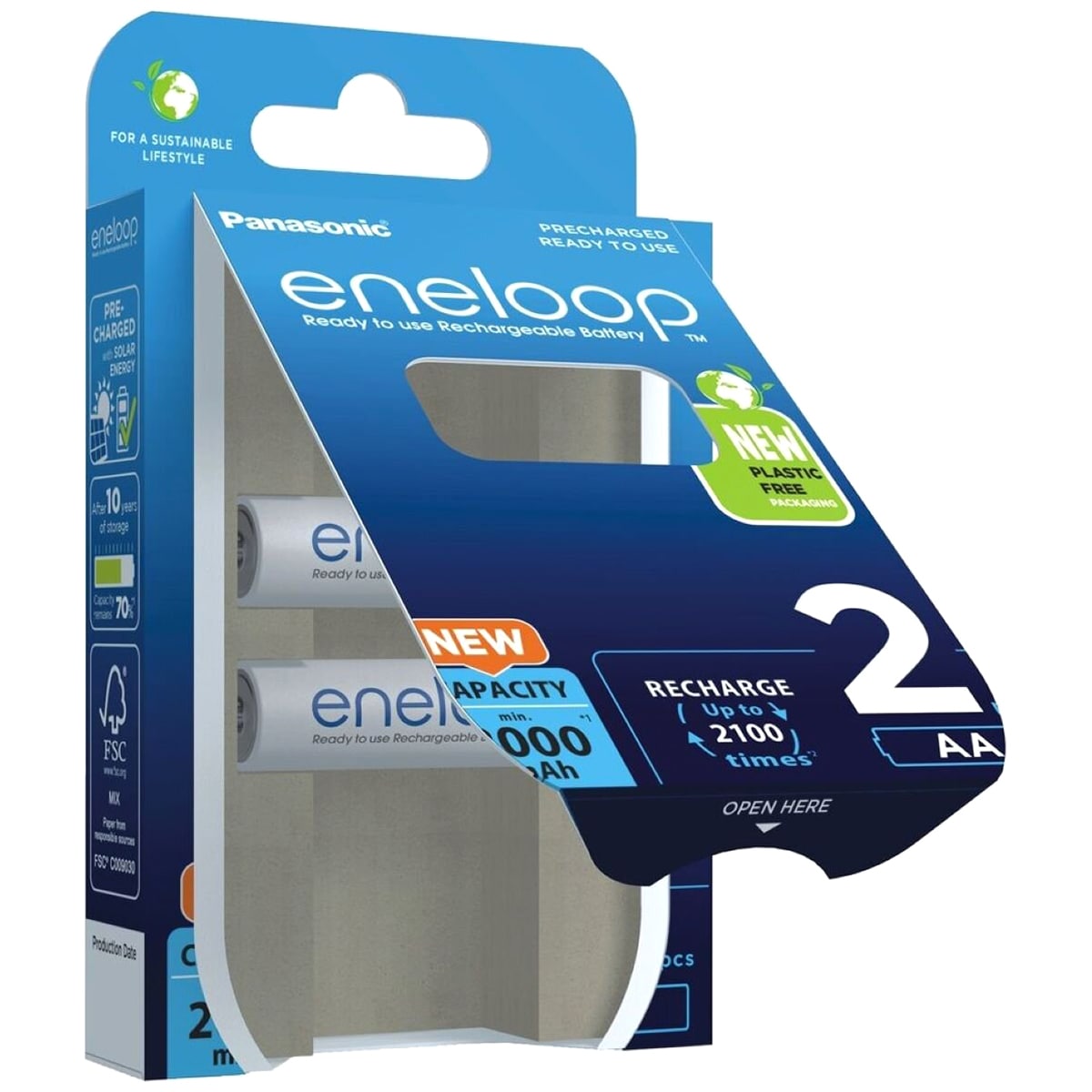 Panasonic Eneloop R6/AA 2000 mAh Battery - 2 pcs.