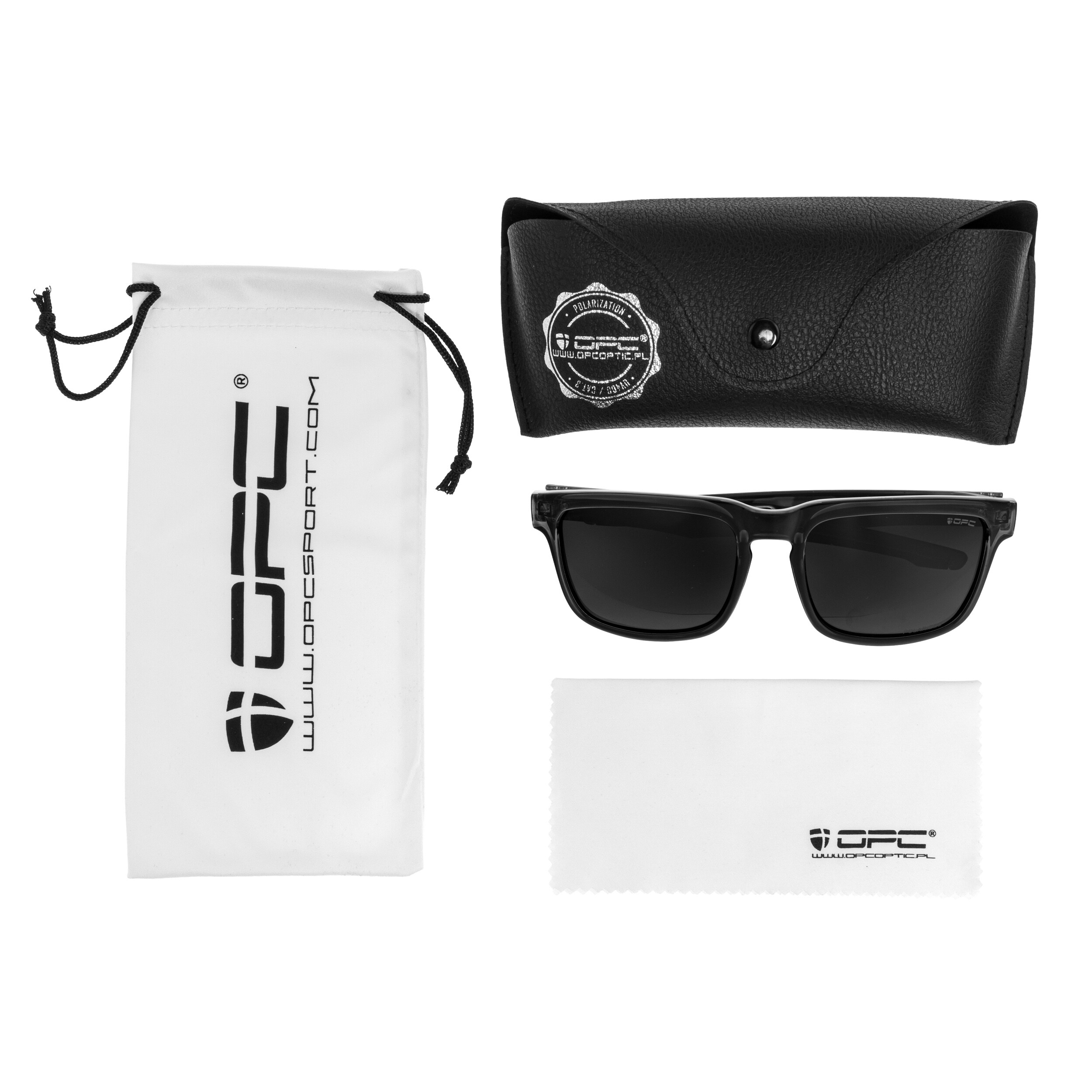 OPC Lifestyle California Black Matt Polarised Sunglasses