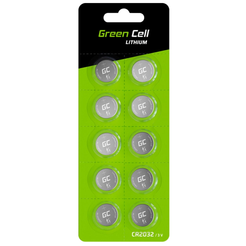 Green Cell CR2032 3V 220mAh lithium battery - 10 pcs.