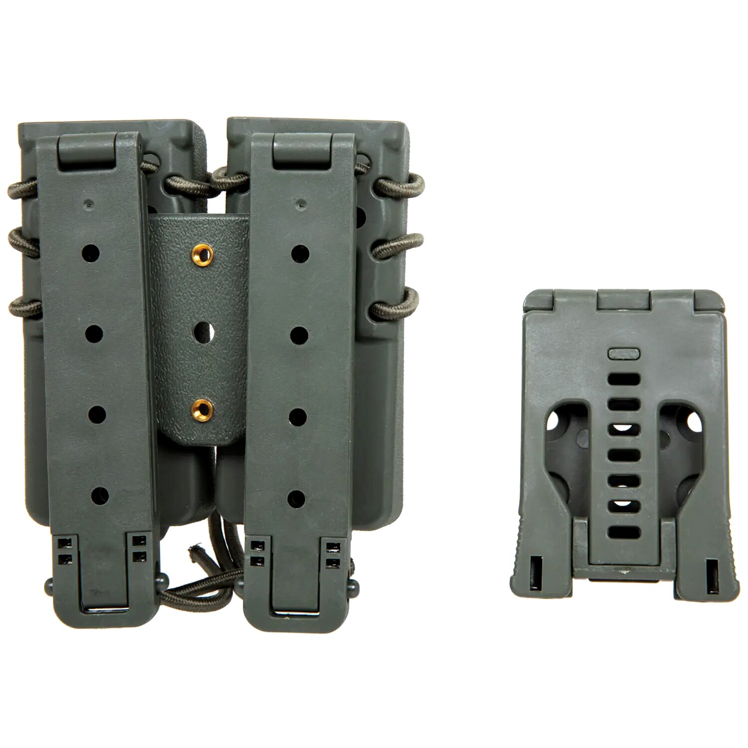 Wosport Urban Long Quick Pull Double Pouch Magazine Pouch - Olive