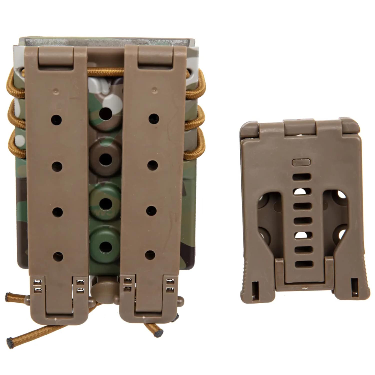 Wosport Urban Assault Quick Pull Double Pouch for 9 mm magazines - MultiCam
