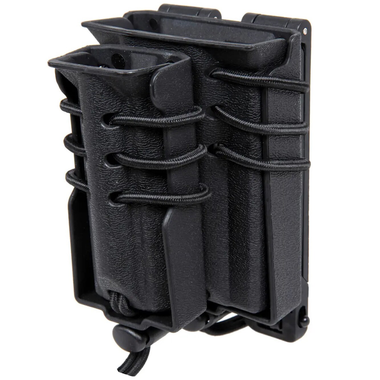 Wosport Urban Assault Quick Pull Double pouch for 9 mm magazines - Black