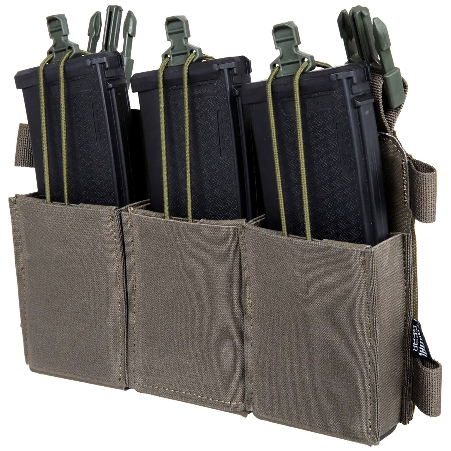 Primal Gear triple flexible pouch for rifle magazines - Ranger Green
