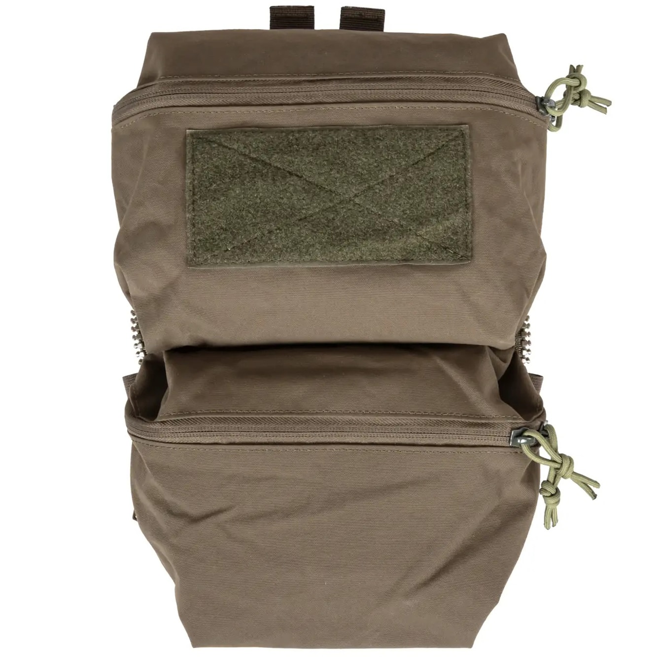 Wosport PC Back Panel Double Bag for V5 tactical vest - Ranger Green