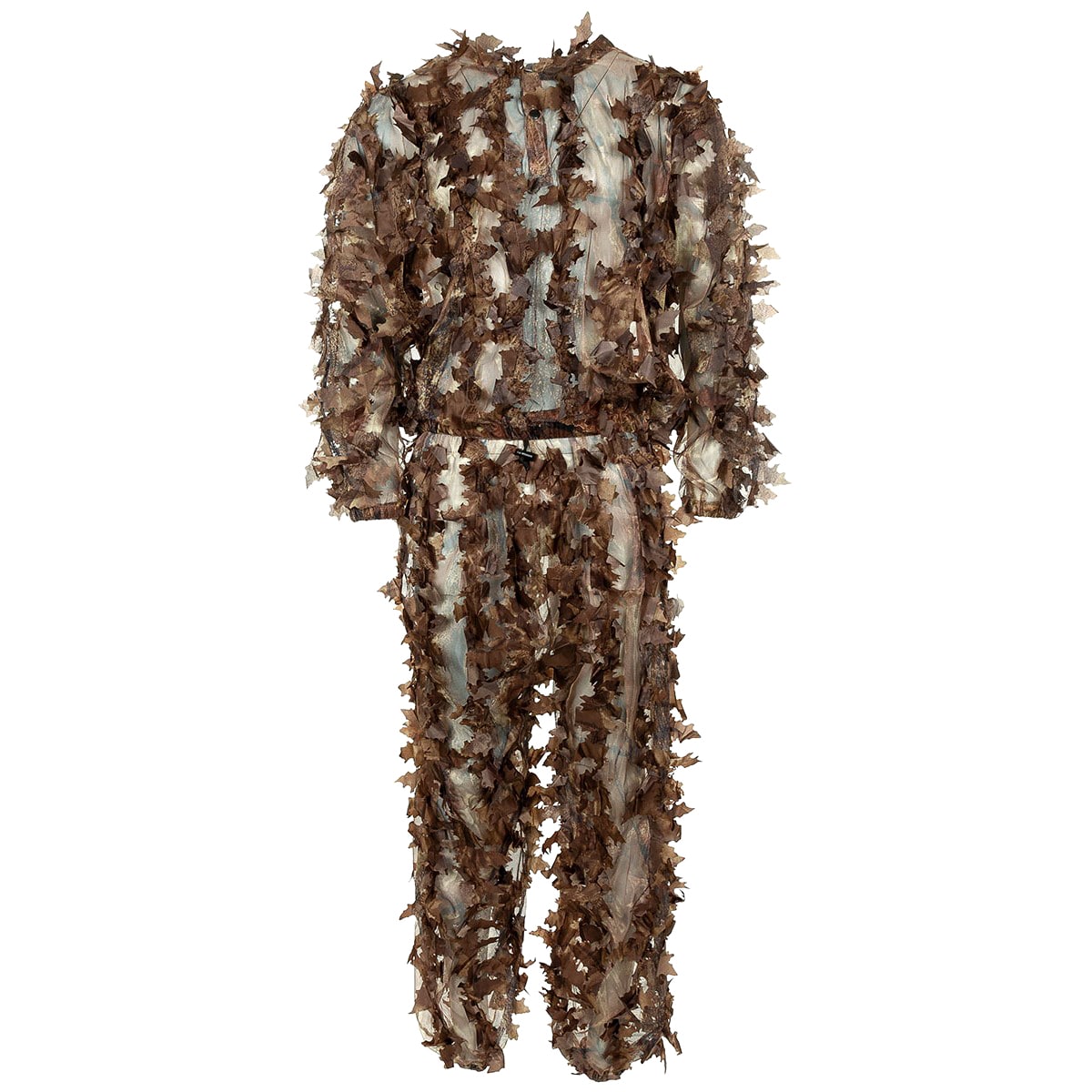 MFH Ghille Leaf Camo Suit - Hunter Brown