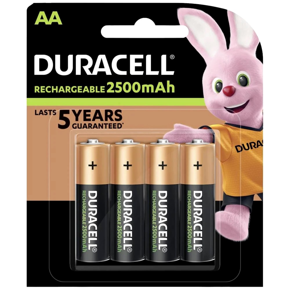 Duracell Rechargeable HR6/AA 2500 mAh Battery - 4 pcs.