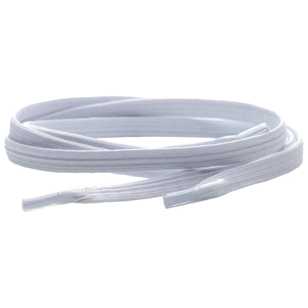 Leazy Flat Elastic Laces - White