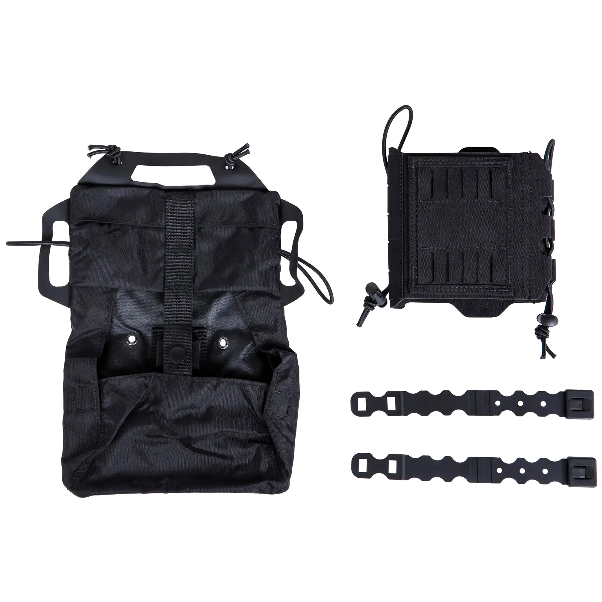 Wosport Rapid Deployment Velcro IFAK kit with MOLLE panel - Black