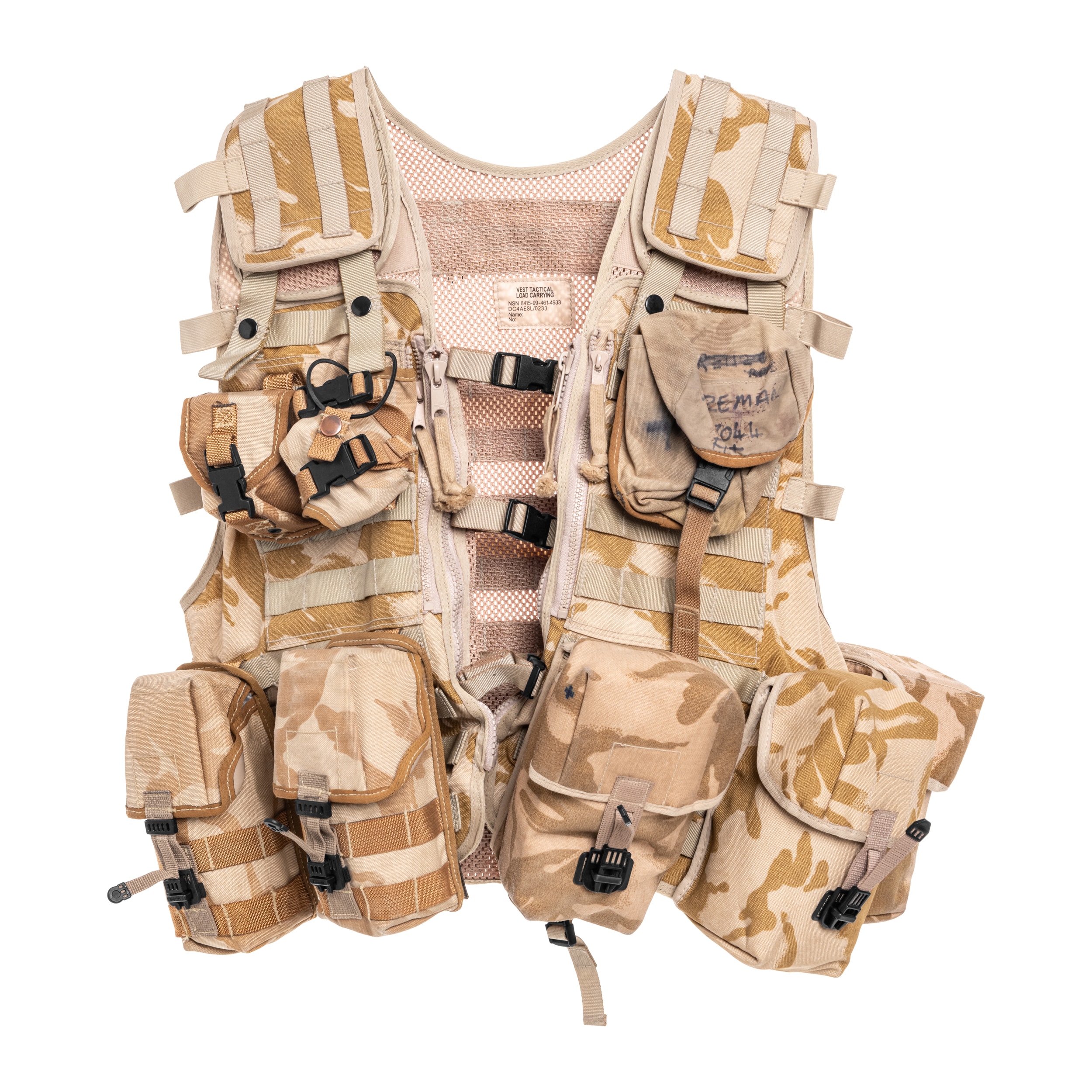 GB MOLLE DPM Desert tactical vest - used - Military Surplus