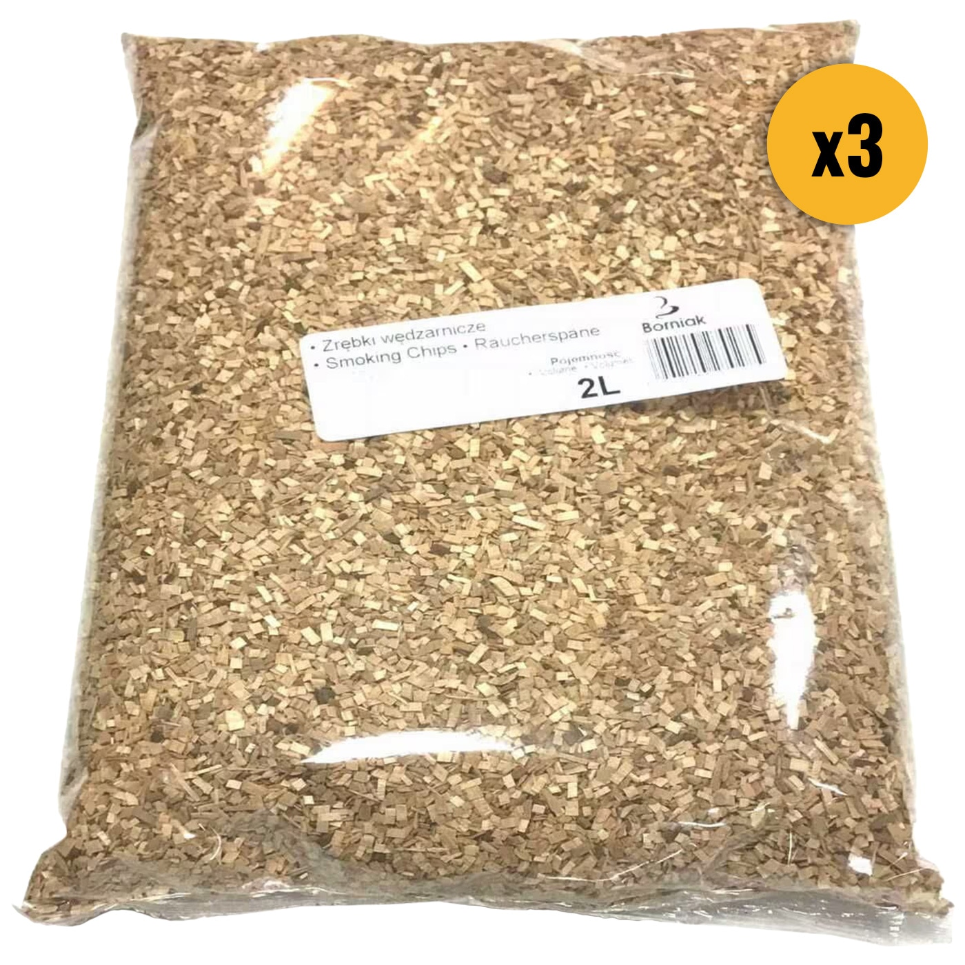 Borniak Wood Chips 3 x 2 l - Alder