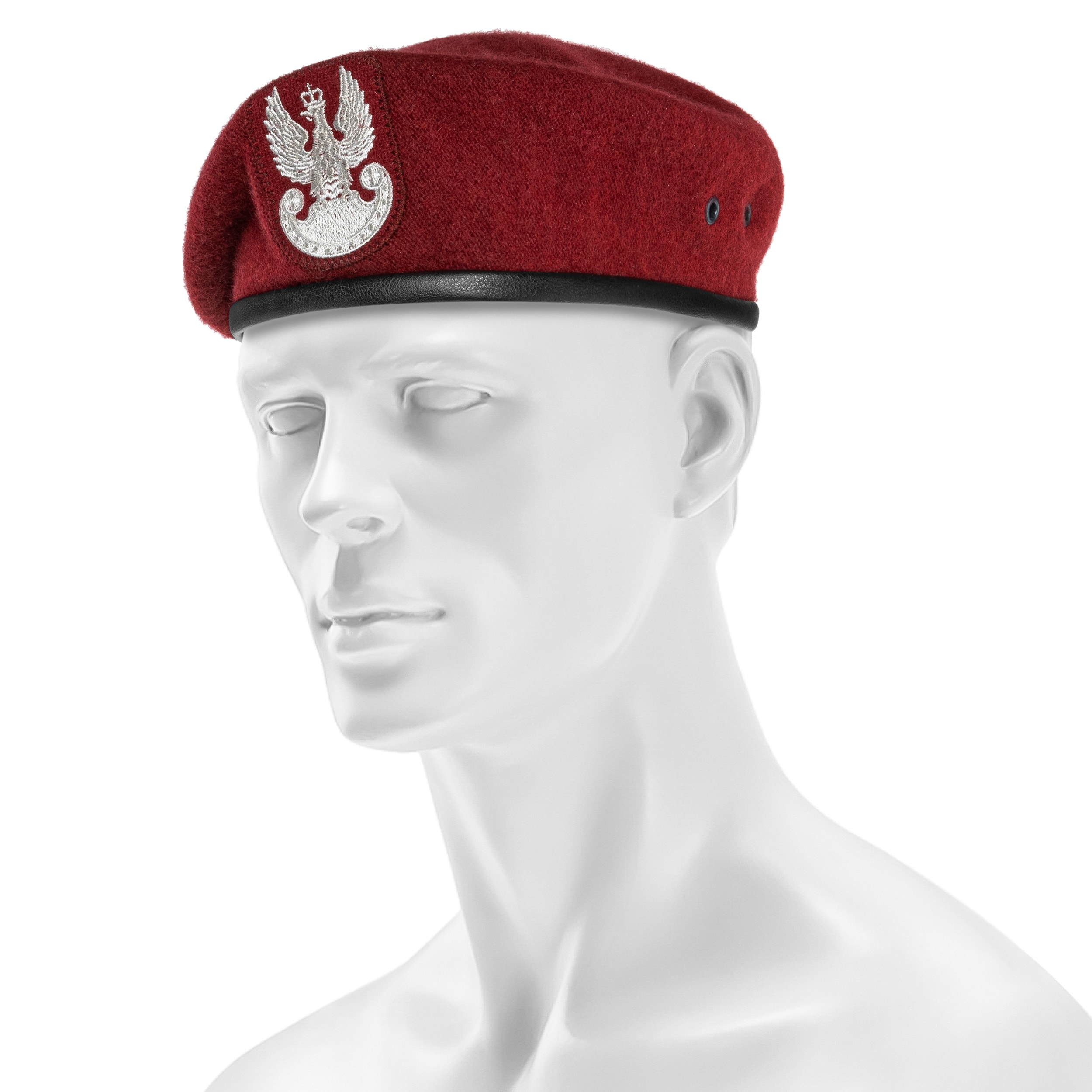 BB-TEX Polish Army Embossed Beret - Maroon