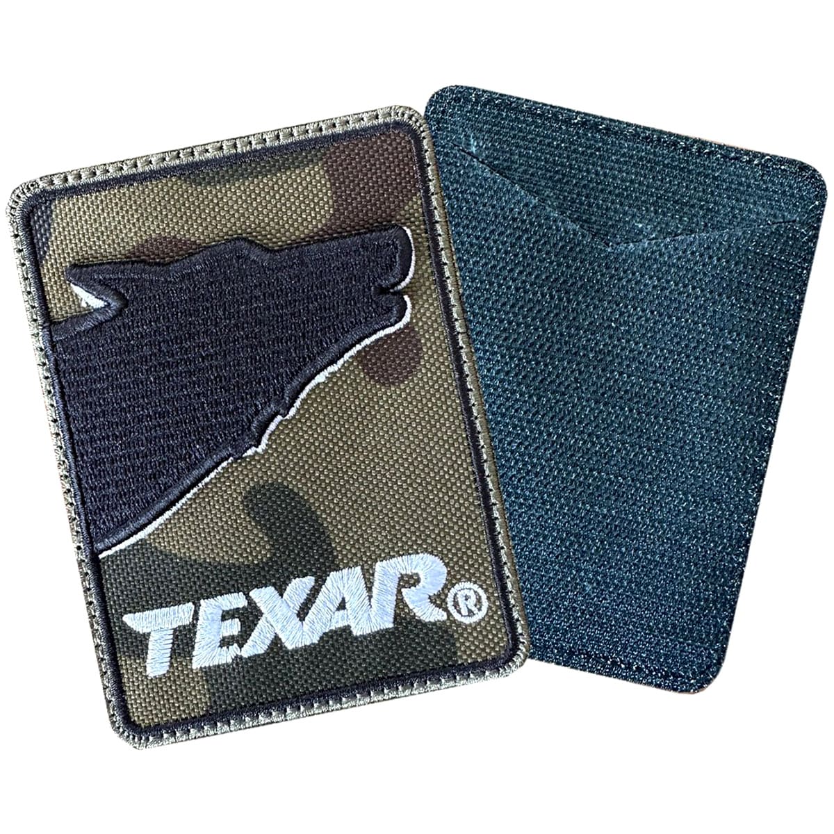 Texar Wolf Head velcro emblem with pocket - kodura