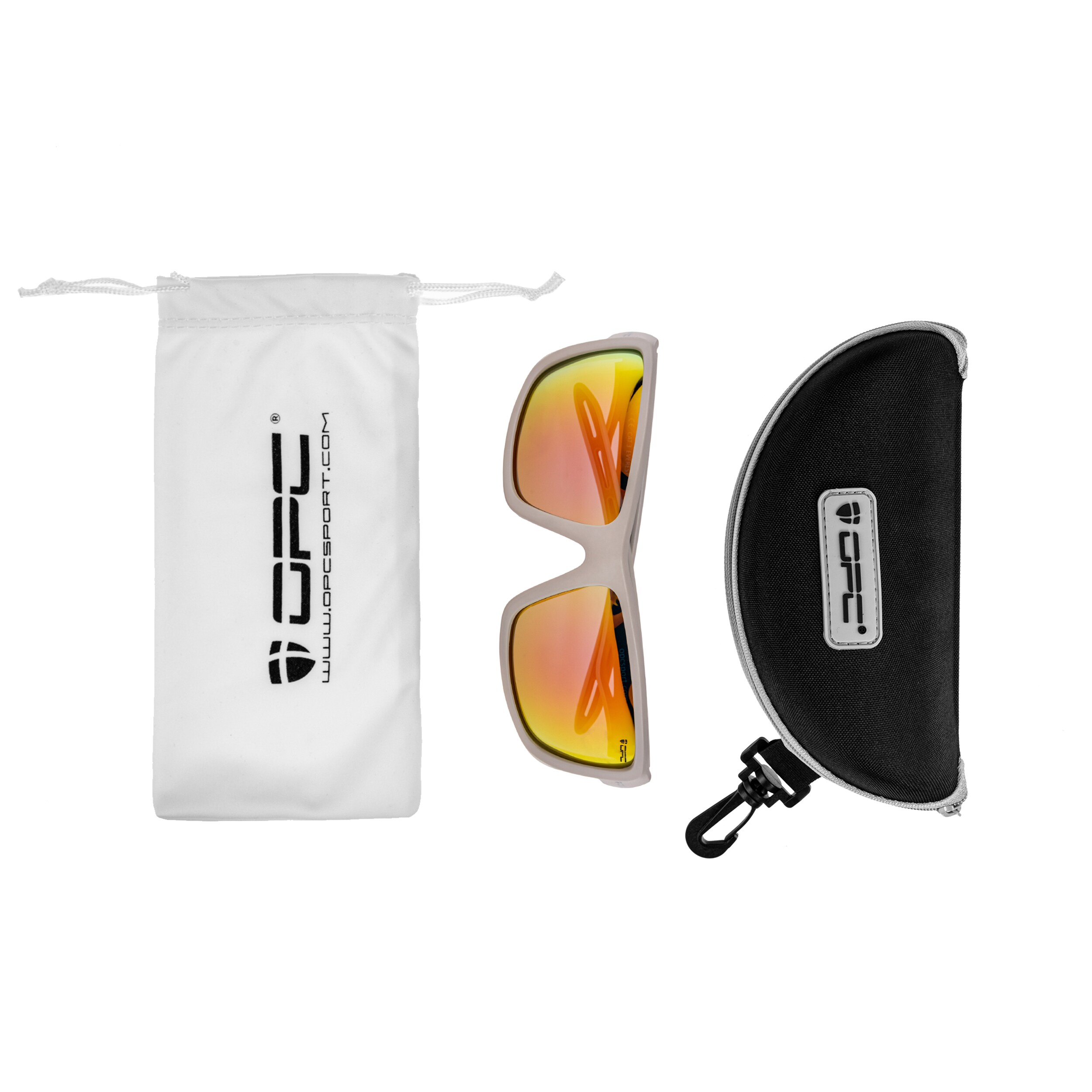 OPC Sport Everest Matt Snow Red Revo polarized sunglasses