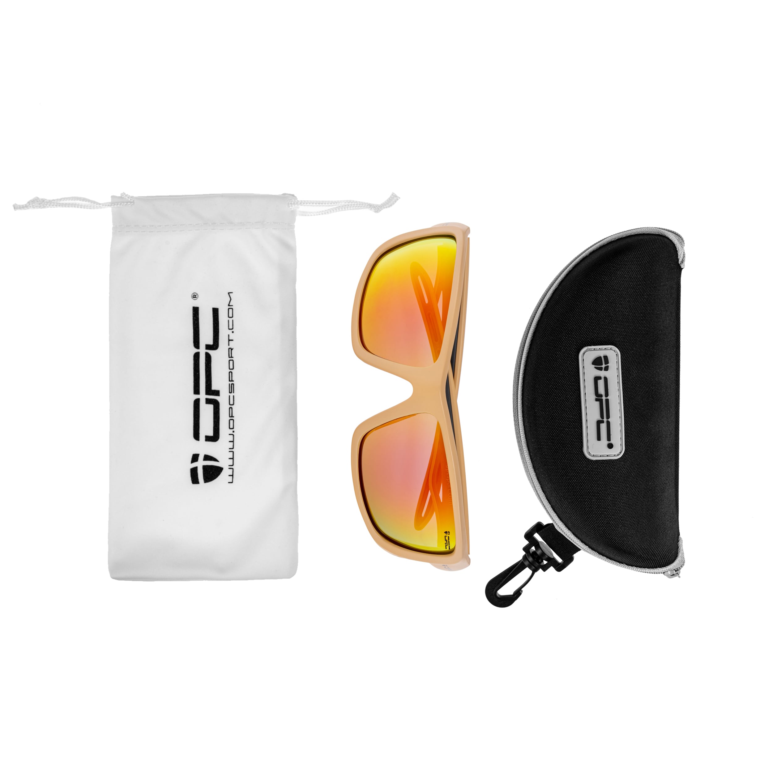 OPC Sport Everest Matt Khaki Red Revo polarized sunglasses